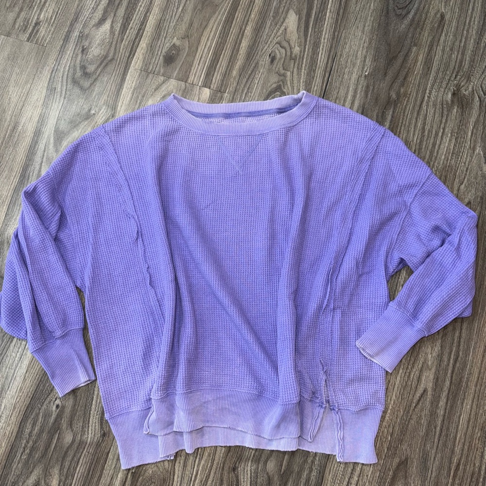 American Eagle Oversized Women's Purple Sweater
